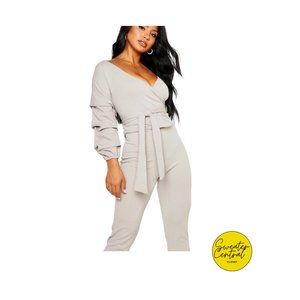 Boohoo Wrap Two Piece Set